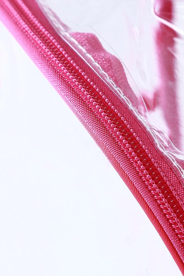 Clear Bag: Blue Outlined Clear Mini Backpack