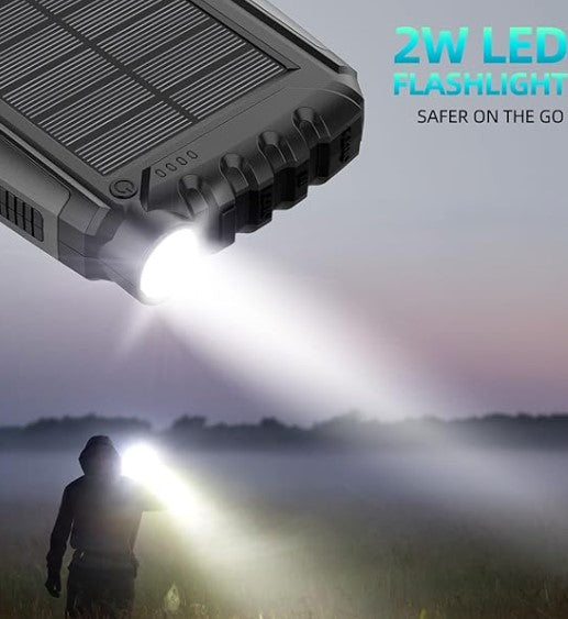 Portable Solar Power Bank Charger