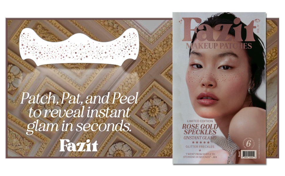Fazit: Rose Gold Glitter Freckles Patches