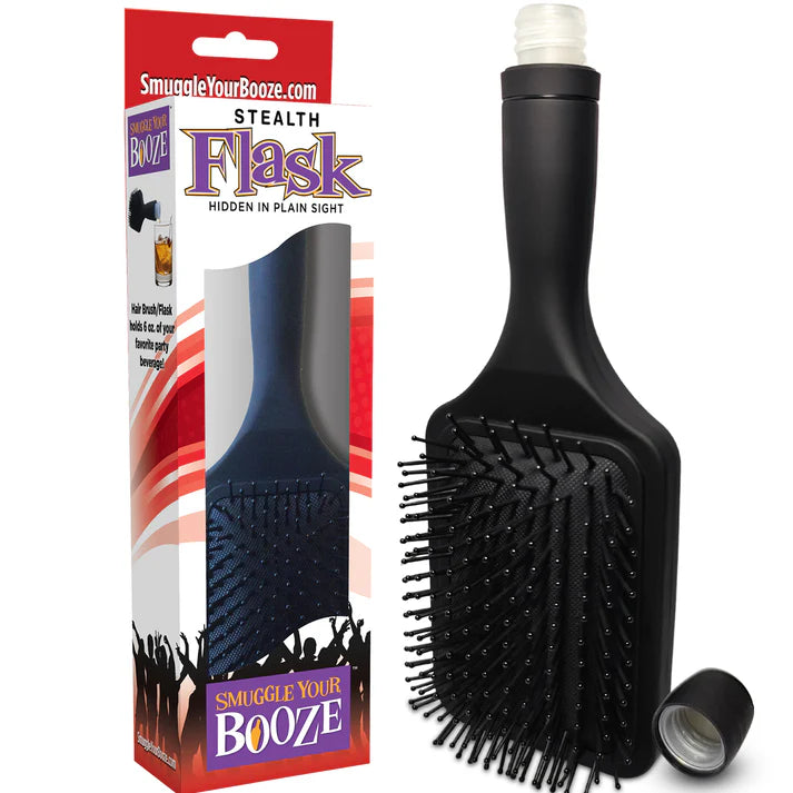 Smuggle Your Booze: Hair Brush Flask