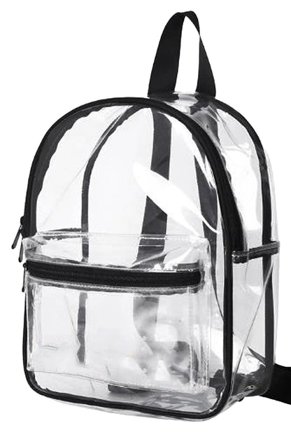 Color Outlined Clear Mini Backpack