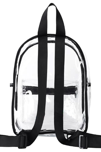 Color Outlined Clear Mini Backpack