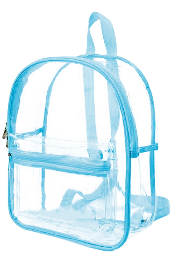 clear blue mini backpack Lilo & Stitch Curious Pose 11" Adult Bioworld including back and bottom Posh Peanut Girl's Edda Mini