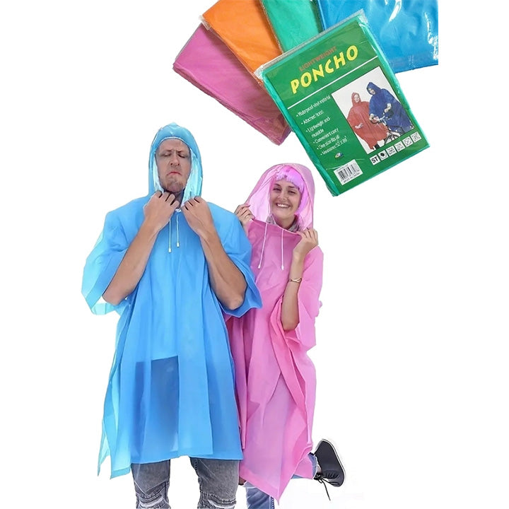 Hooded Rain Poncho
