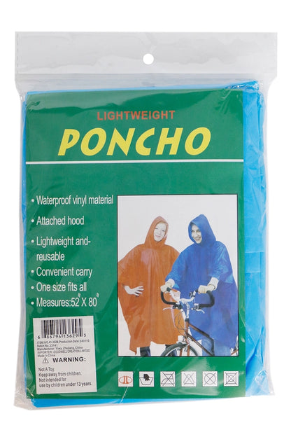 Hooded Rain Poncho