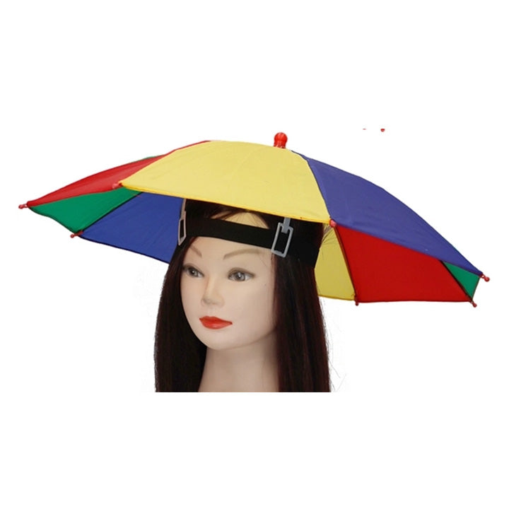 Rainbow Novelty Umbrella Hat