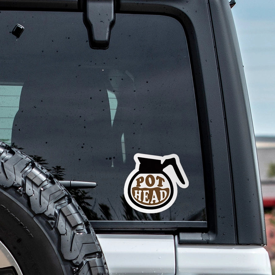 Vinyl Decal: Pot Head (5")