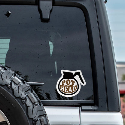 Vinyl Decal: Pot Head (5")