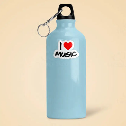 Vinyl Decal: I Love Music (3" or 5")