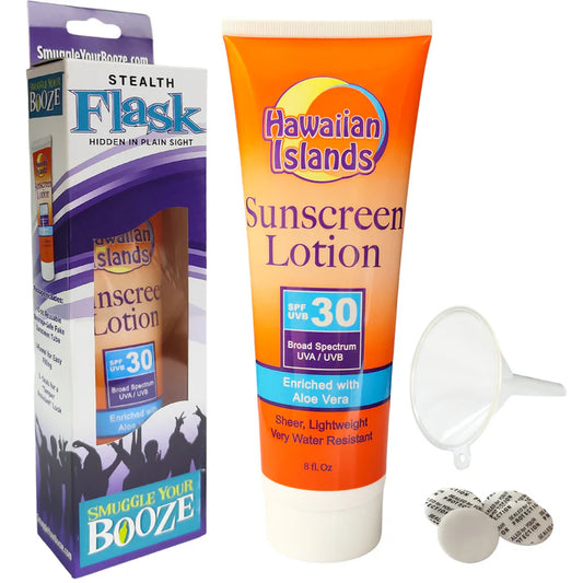 Smuggle Your Booze: SPF 30 Sunscreen Flask
