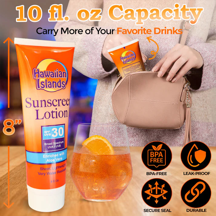 Smuggle Your Booze: SPF 30 Sunscreen Flask