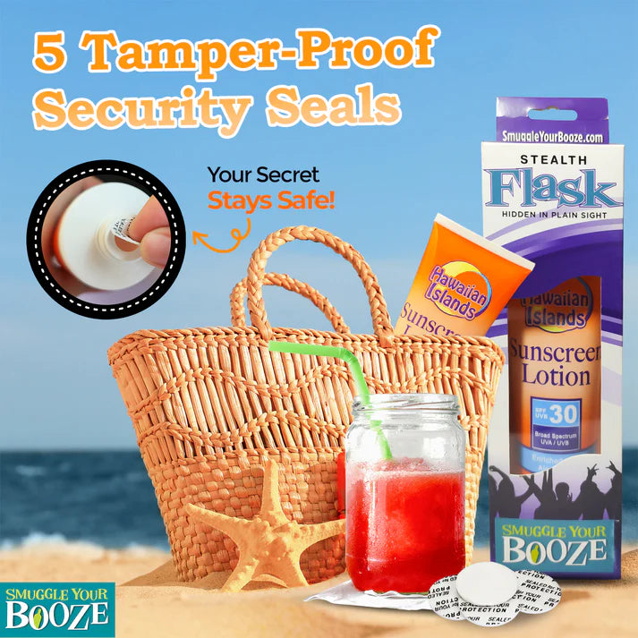 Smuggle Your Booze: SPF 30 Sunscreen Flask