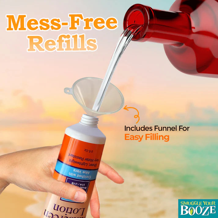Smuggle Your Booze: SPF 30 Sunscreen Flask