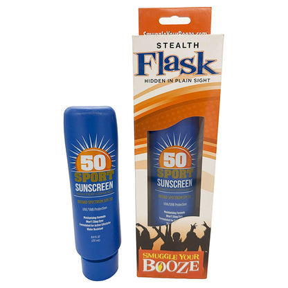 Smuggle Your Booze: SPF 50 Sunscreen Flask