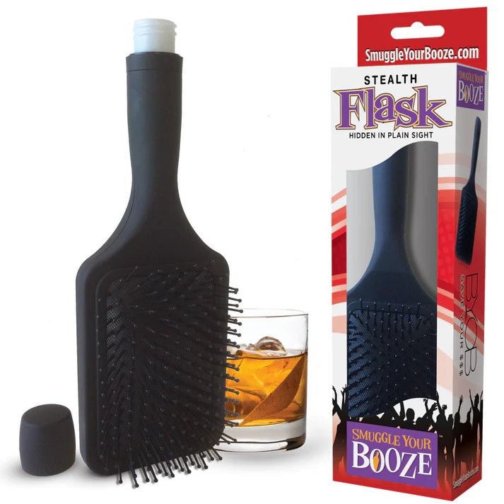 Smuggle Your Booze: Hair Brush Flask