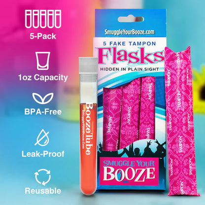 Smuggle Your Booze: Fake Tampon Flasks